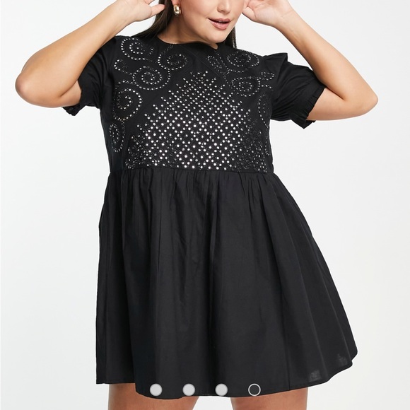 Never Fully Dressed Curve black mirror tunic Size 12 - Picture 1 of 6